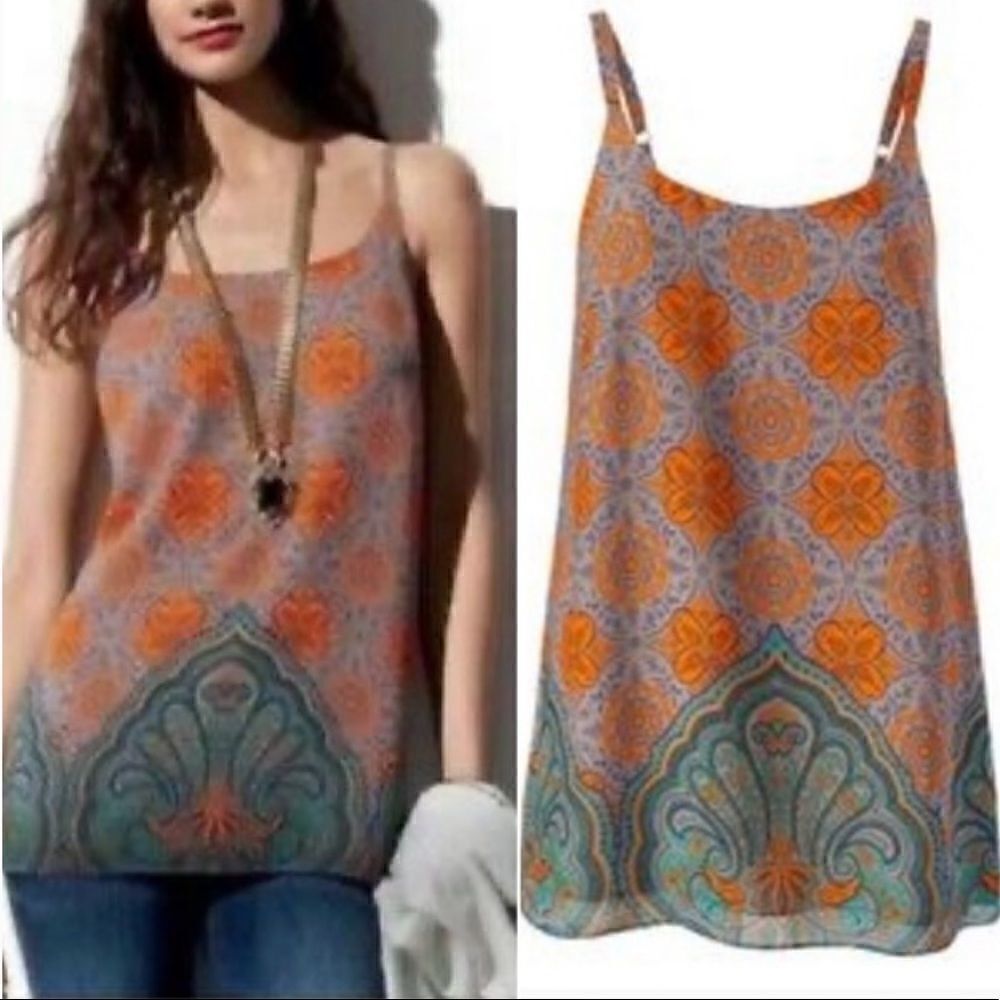 Cabi Boho Madala Arabesque Tank Blouse